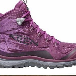 Keen terrardora evo mid hiking boots size 8.5 purple grape wine new WITHOUT box